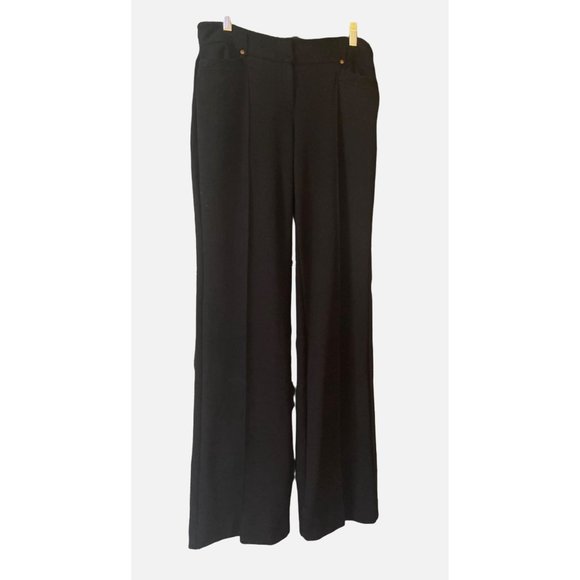 Cache Women's Black Modern Mid Rise Skinny Straight Leg Dress Pants Size 10 - Picture 6 of 6